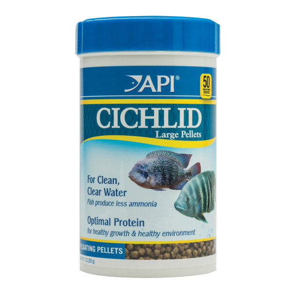 UAE Online Delivery | Large Pellets Cichlid Fish Food 7.1 OZ | API Mars | Daily Nutrition