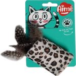 Agrobiothers Aime Cat Toy Feather Cylinder 7cm Fun Play UAE Online Sale