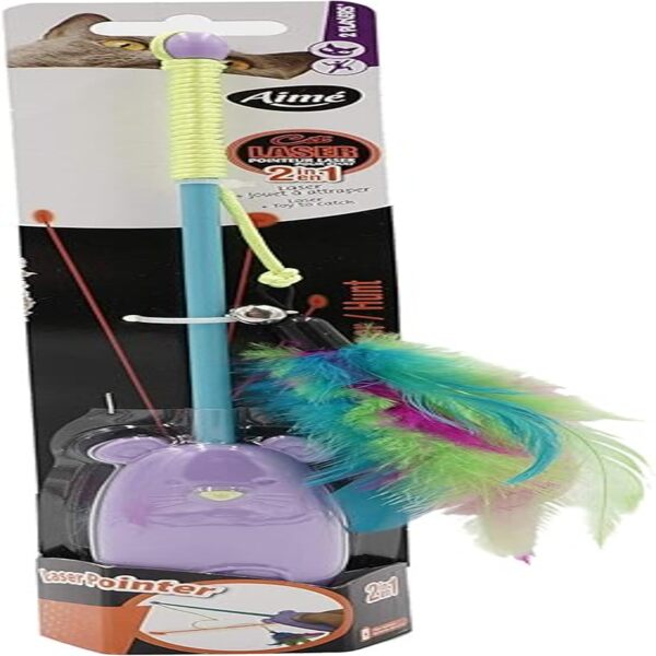 Sharjah Online Delivery Agrobiothers Aime Cat Toy Fishing Rod Laser 30cm Fun Play