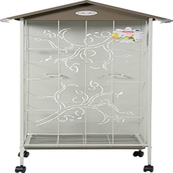 UAE Online Purchase Zolux Arabesque Aviary Axelle Bird Cage Taupe Decorative Look