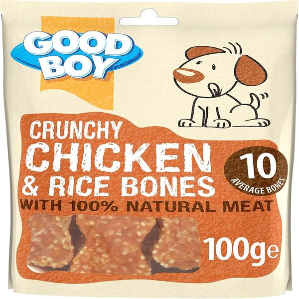 UAE Online Delivery Crunchy Chicken & Rice Bones 100G Armitage Good Boy for Dogs High Protein