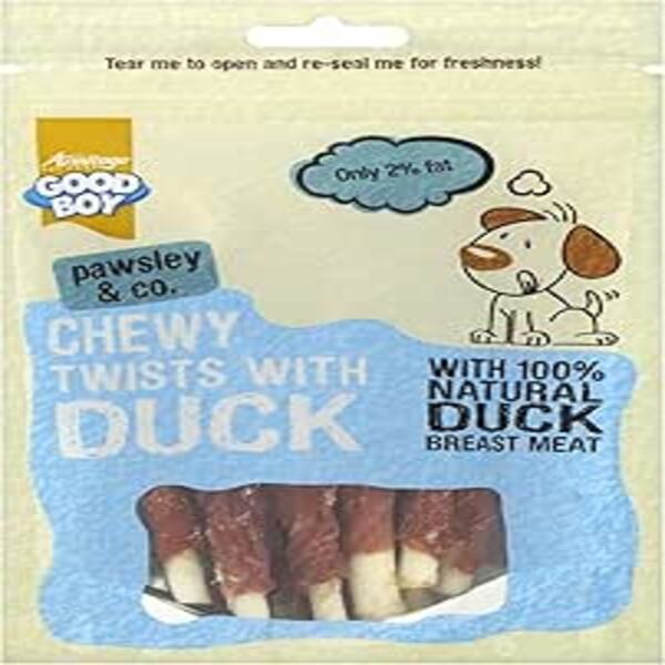 UAE Online Delivery Chewy Duck Twists Armitage Good Boy 90g for Treating and Chewing Dogs
