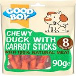 UAE Online Delivery Duck Carrot Stick Armitage Good Boy 90G for Rewarding and Snacking for Dogs
