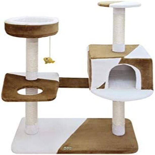 Dubai Online Delivery Fauna CAMILA Cat Pole Brown White Cat Playground Pole