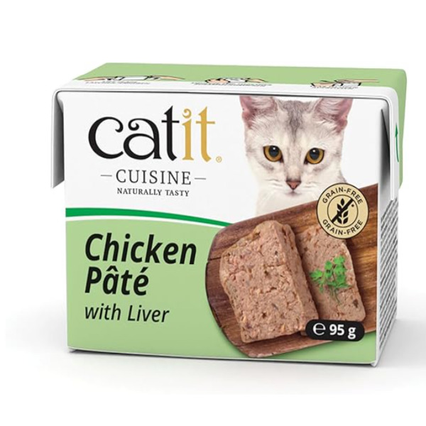 UAE Online Delivery Catit Cuisine Chicken Pate with Liver 95g Tetra 12pcs to Support Daily Nutrition for Cats