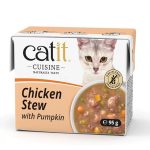UAE Online Delivery Catit Cuisine Chicken Stew with Pumpkin 95g Tetra 12pcs to Support Digestive Health for Cats