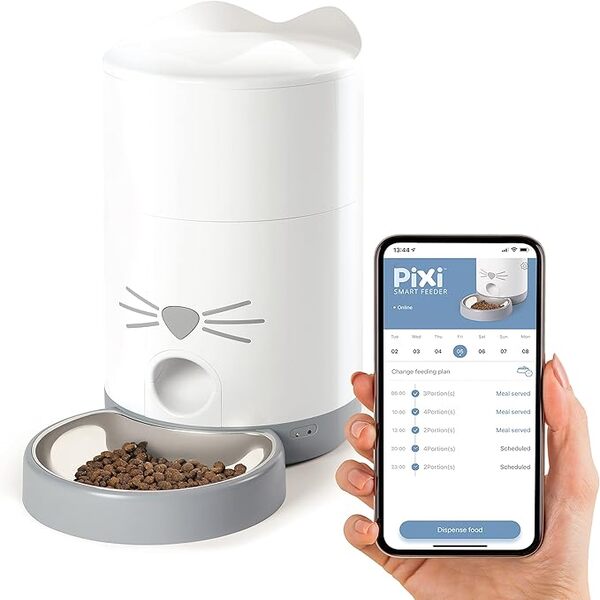 UAE Online Delivery Catit PIXI Smart Dry Food Feeder for Scheduled Feeding and Portion Control for Cats