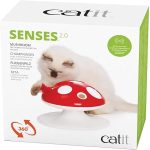 UAE Online Delivery Catit Senses 2.0 Interactive Feather Toy Mushroom for Cats to Encourage Active Play and Hunting Instincts