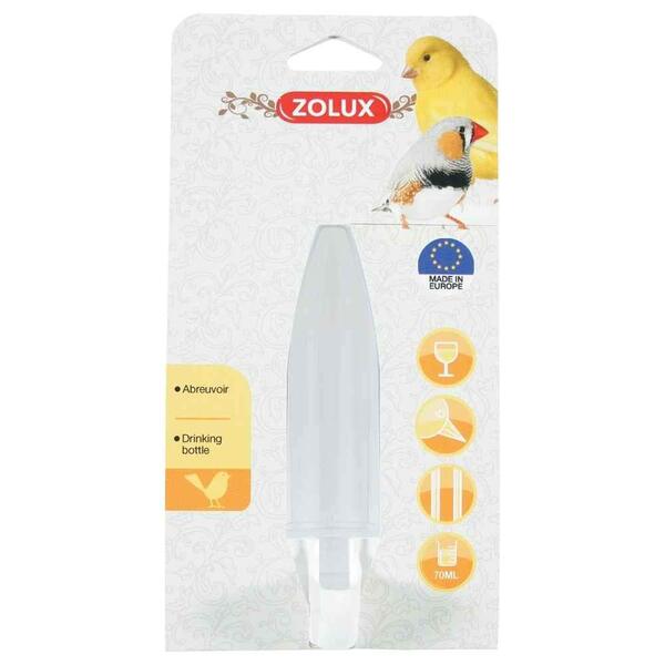 Abu Dhabi Online Delivery Zolux Drinking Bottle Flat 70ML Birds & Small Animals Water Solution