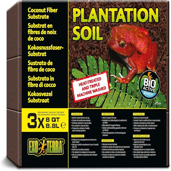 Exo Terra Plantation Soil Natural Terrarium Substrate 3-Pack UAE Online Sale
