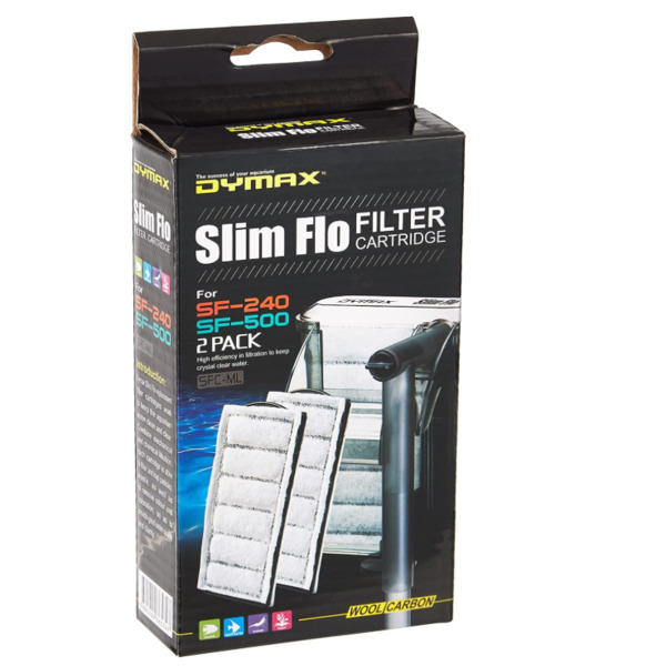 UAE Online Purchase Dymax Filter Cartridge Slim Flo 2-Piece Aquarium Refill
