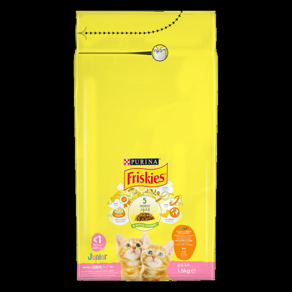 Dubai Online Delivery Friskies Junior Dry Cat Food Chicken Milk Vegetables Growth Support