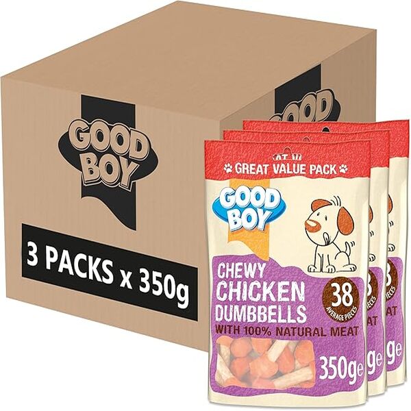 UAE Online Delivery Chicken Dumbbells Armitage Goodboy 350g for Reward and Dental Health for Dogs