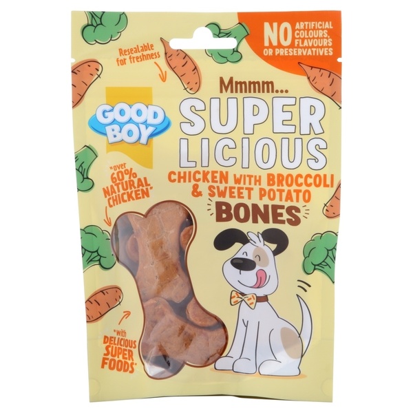 UAE Online Delivery Chicken with Broccoli & Sweet Potato Bones Armitage Good Boy 100g for Supporting Digestive Health for Dogs