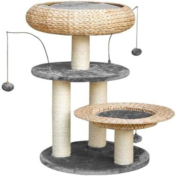 Dubai Online Delivery Fauna LORENZ Cat Play Tower Grey 45×45×76 cm