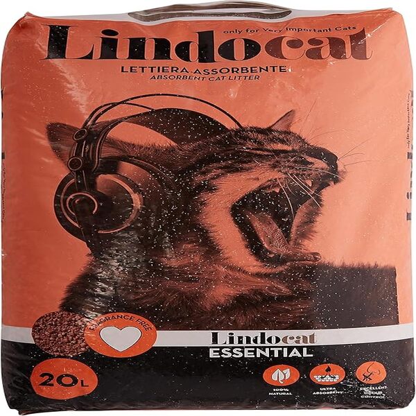 UAE Online Delivery LindoCat Essential Clumping Cat Litter 20L for Daily Hygiene and Odor Control