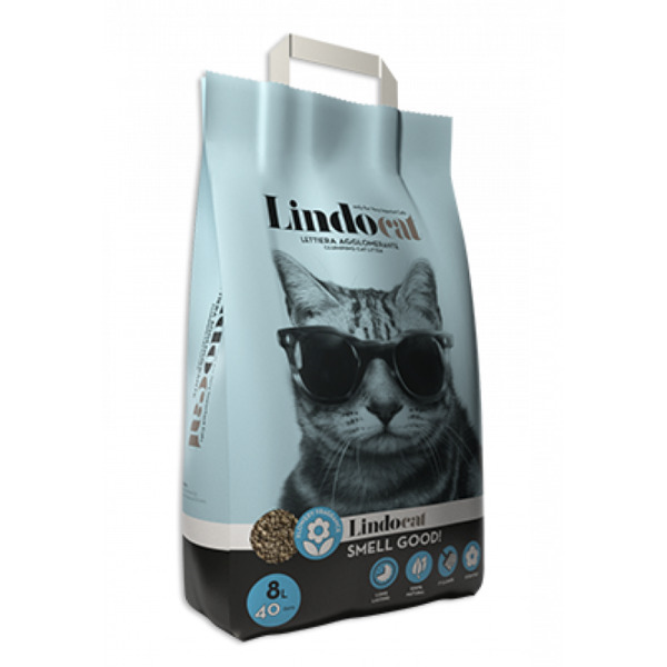 UAE Online Delivery LindoCat Natural Bentonite Smell Good Cat Litter 8L Floral & Fruity for Cats