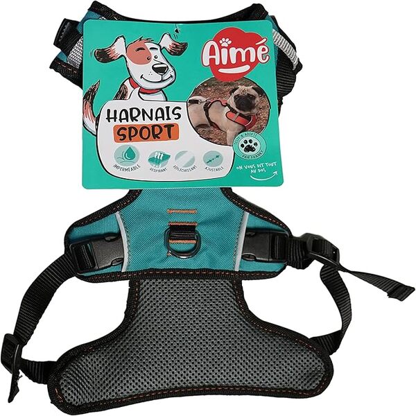 Agrobiothers Nylon Harness Dog Walking Safety Blue Strong Durable UAE Online Sale