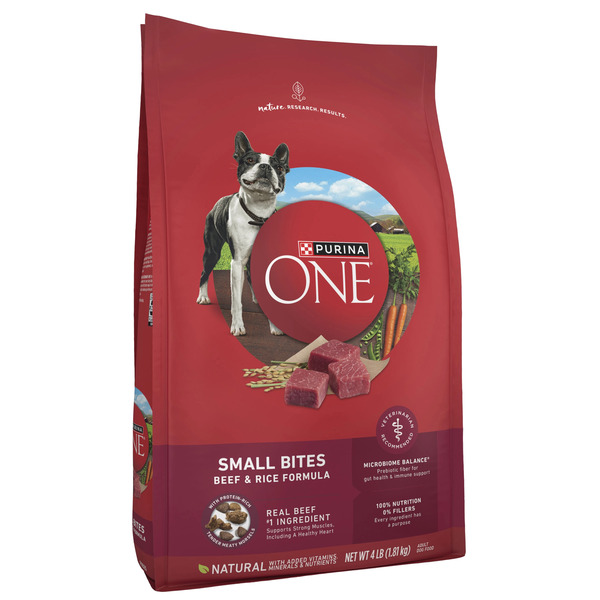 UAE Online Purchase Purina ONE Small Bites Beef Rice Formula Dog Food 4LB