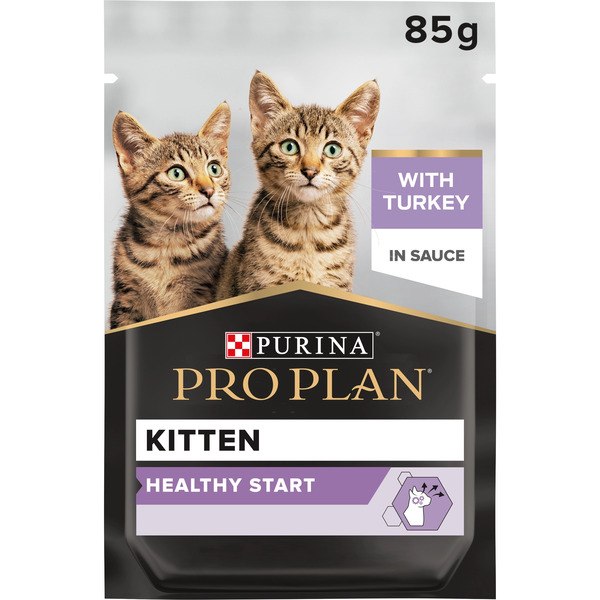 Purina Pro Plan Kitten Wet Cat Food Turkey In Gravy 85g Growth Support UAE Online Sale