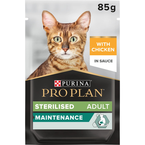 Purina Pro Plan Sterilised Adult Wet Cat Food Chicken In Gravy 85g Weight Control UAE Online Sale