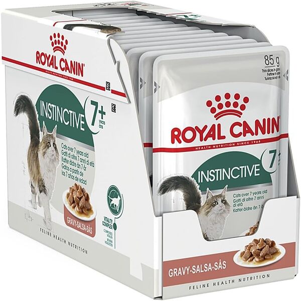 UAE Online Purchase Instinctive 7+ Gravy Royal Canin Wet Food For Senior Cats 85g