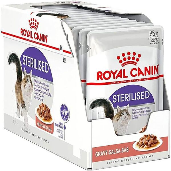 UAE Online Purchase Sterilised Gravy Royal Canin Wet Food For Adult Cats 12 x 85g
