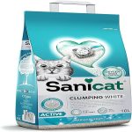 UAE Online Delivery Sanicat Clumping White Active Cat Litter 10L for Superior Hygiene and Odour Control