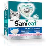 UAE Online Delivery Sanicat Active White Lotus Flower Cat Litter 6L for Hygienic Waste Absorption and Odour Control