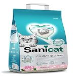 UAE Online Delivery Sanicat Clumping White Rose Petal Litter 8L for Cats Odour Control and Hygiene