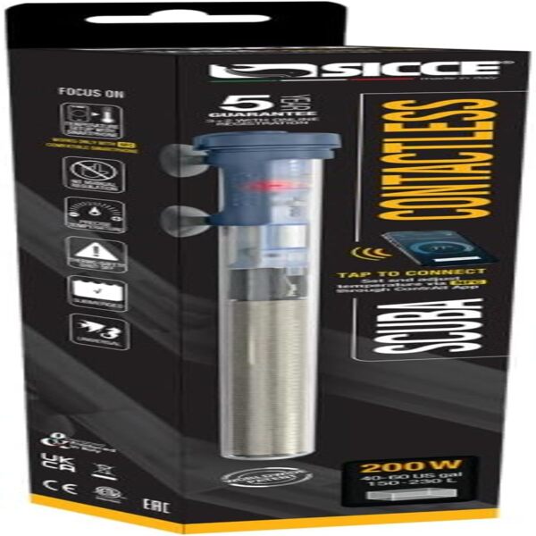 UAE Online Purchase Sicce Scuba Contactless Submersible Heater Aquarium Warm Water