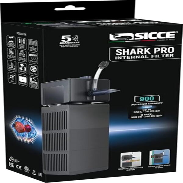 UAE Online Purchase Sicce Shark PRO 900 Internal Filter Aquarium 800 L/H Strong Flow
