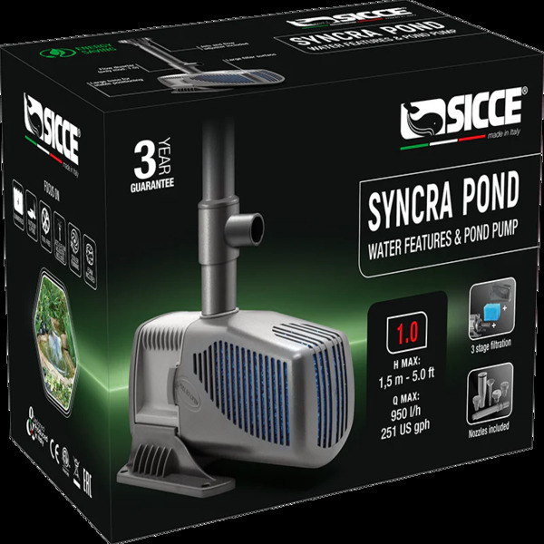 Sicce Syncra Pump 1.0 950l/h Aquarium Strong Flow Silent UAE Online Sale