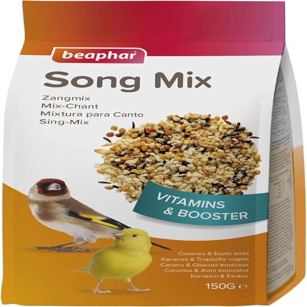Dubai Online Delivery Beaphar Song Mix Canaries Exotic Birds Healthy Feed 150g