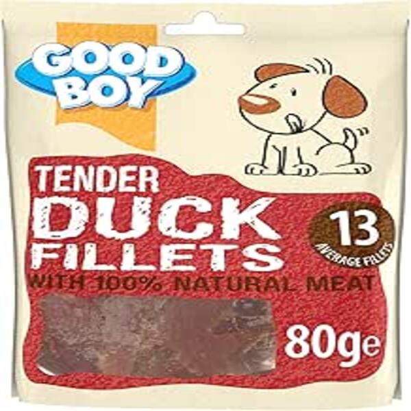 UAE Online Delivery Tender Duck Fillets Armitage Goodboy 80g for Maintaing Healthy Diet and Weight in Dogs