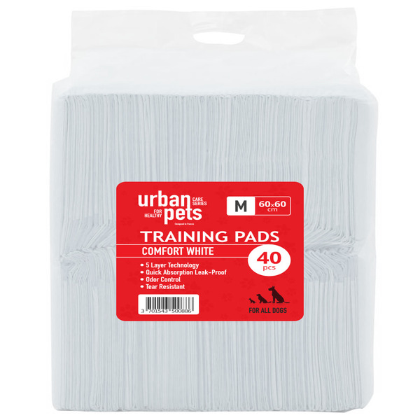 UAE Online Delivery Urban Pets Value Puppy Pads – White for Hygienic and Easy Indoor Potty Training for Dogs