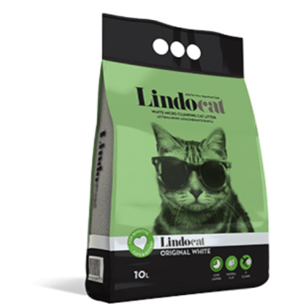 UAE Online Delivery LindoCat White Bentonite Original White 10L for Cats Fragrance Free