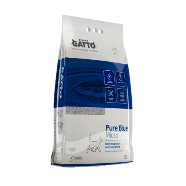 UAE Online Delivery LindoCat Signor Gatto Pure Micro 5L for Cats Ultra-Fine Clumping & Odor Control