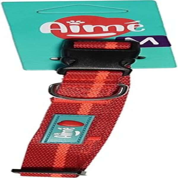 UAE Online Purchase Agrobiothers Yago Basic Nylon Collar Dog Red Orange