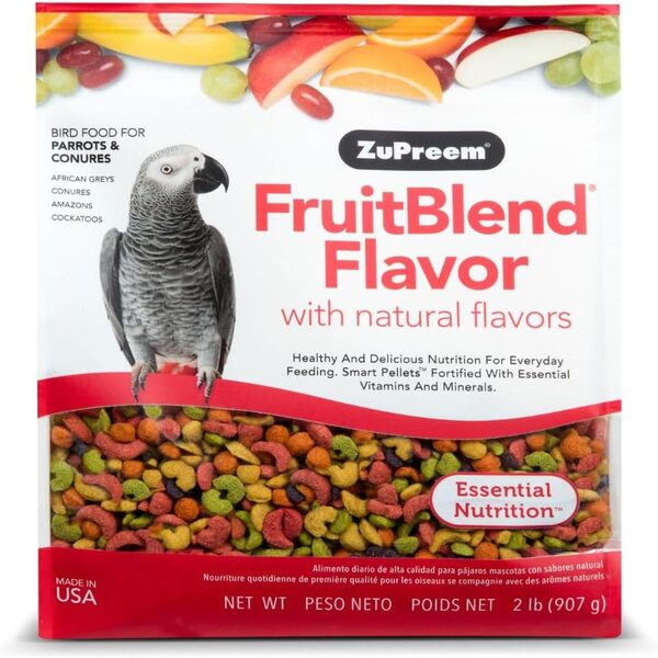 UAE Online Purchase Zupreem FruitBlend Medium Large Parrot Food Essential Nutrition