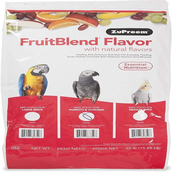 Dubai Sharjah Abu Dhabi Online Delivery Zupreem FruitBlend Medium Large Parrot Food 35lb