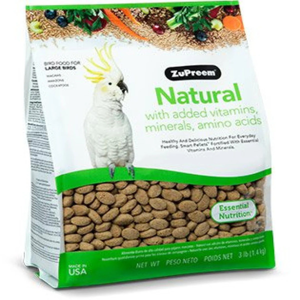 UAE Online Purchase Zupreem Natural Avian Diet Food For Large Parrots 3lb Daily Balanced Nutrition