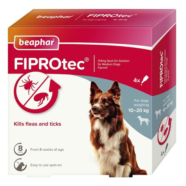 Abu Dhabi Online Delivery Beaphar Fiprotec Medium Dog Flea Tick Protection