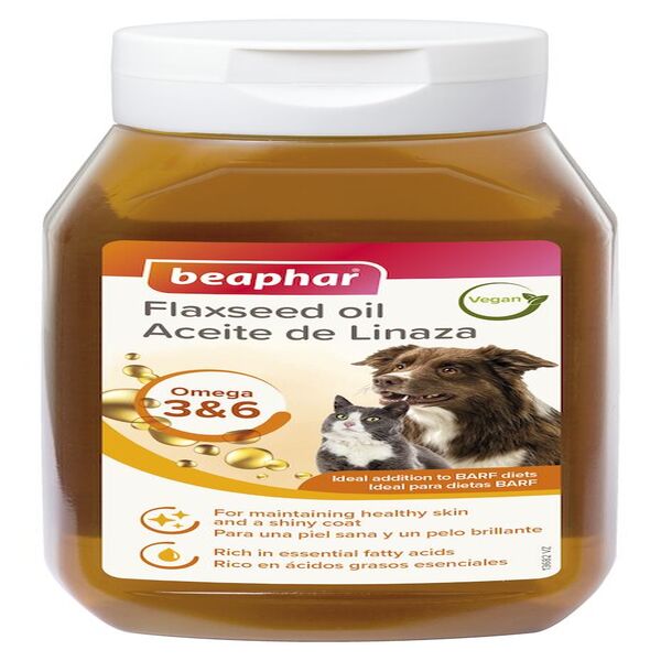Beaphar Flaxseed Oil Dog Cat Skin Coat Health 430ml UAE Online Sale