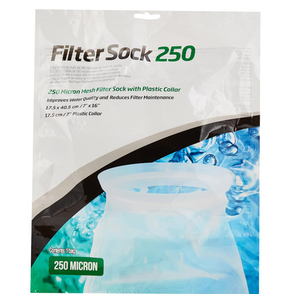 UAE Online Delivery Seachem Filter Sock 250 Micron Mesh for Aquariums to Trap Fine Debris and Improve Water Clarity