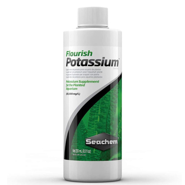 UAE Online Delivery Seachem Flourish Potassium for Aquariums to Support Leaf Structure and Prevent Deficiencies in Planted Tanks