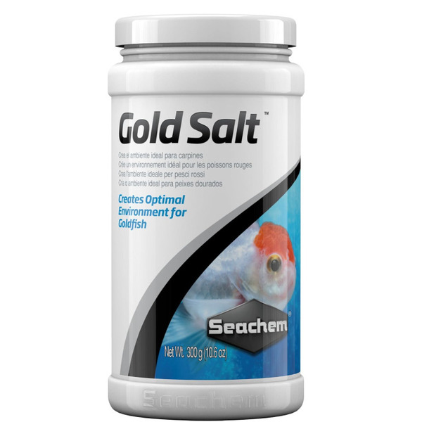 Seachem Gold Salt Supports Osmoregulation for Goldfish, 300g | Enhances Natural Environment