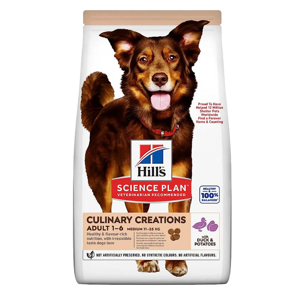 Hill's Science Plan Culinary Creations Duck And Potato Dog Dry Food 2.5kg Taste Nutrition UAE Online Sale