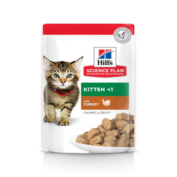 Dubai Online Delivery Hill's Science Plan Feline Kitten Wet Food Turkey Pouches Nutrition