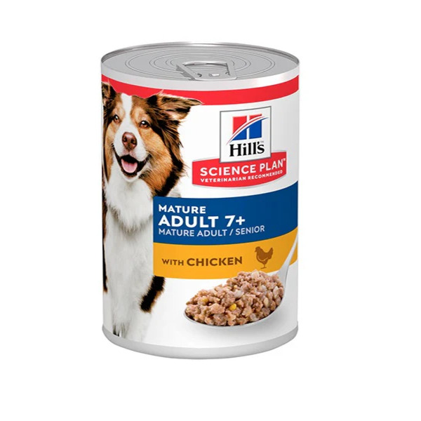 Hill's Science Plan Mature Adult 7+ With Chicken Wet Dog Food 370G Ageing Nutrition UAE Online Sale